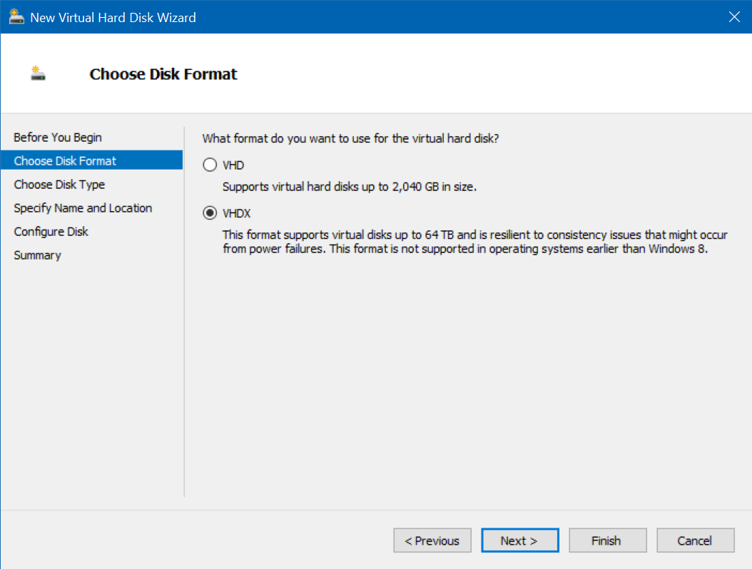 Differencing Disk Step 1