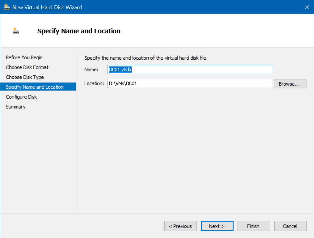 Differencing Disk Step 3