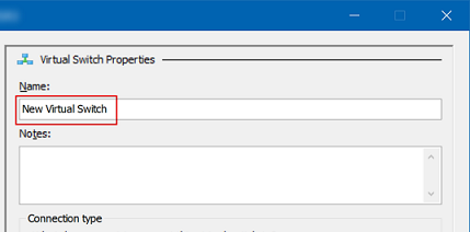 Name Virtual Switch