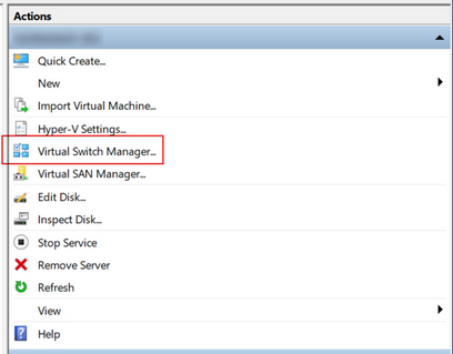 Manage Virtual Switches Link